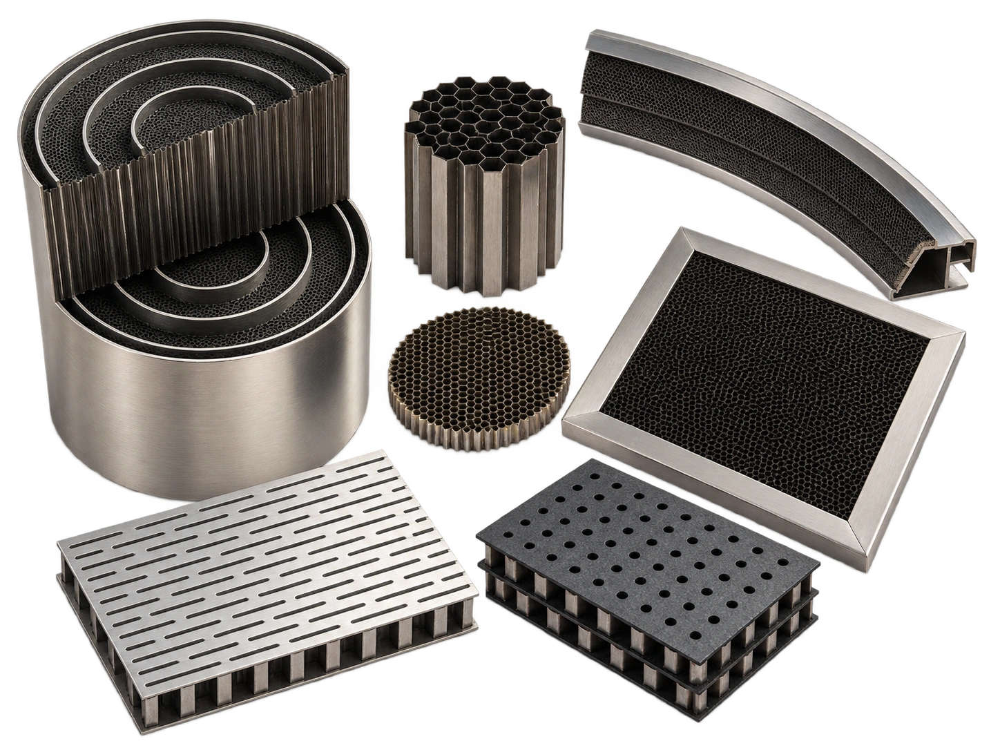 Metal honeycomb component manufacturing examples